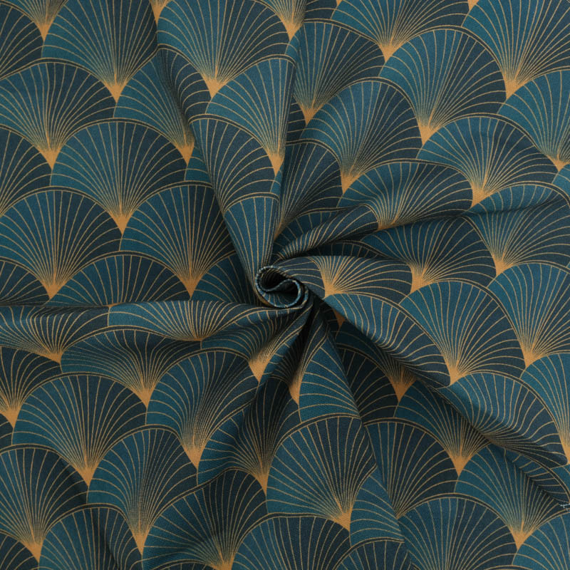 Sensu Peacock Blue Cotton Towel - Maison Klem